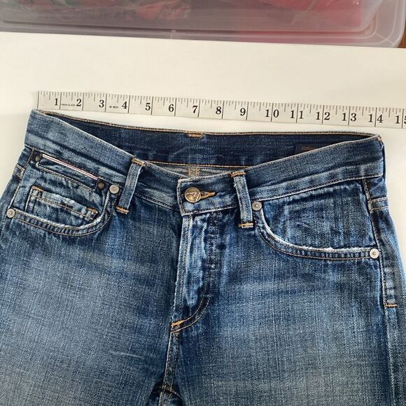 Citizens of Humanity Vintage Y2K Low Rise Mid Blue Tapered Jeans Size 25 - Picture 11 of 16